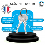 clé pass ptt T10 F10