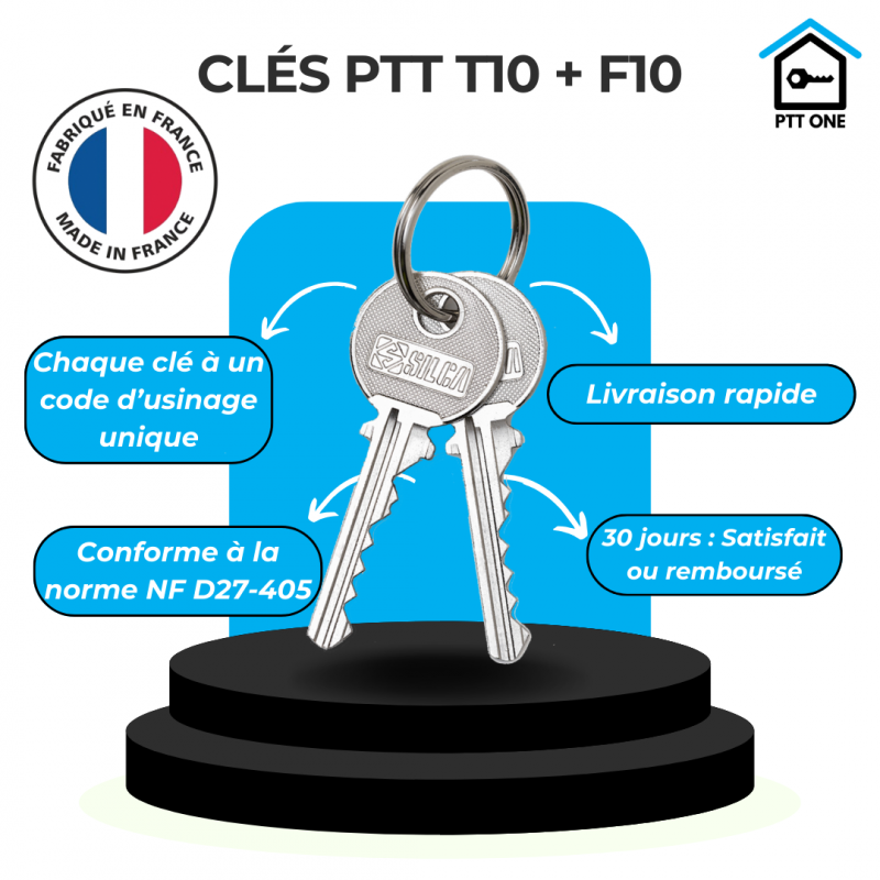 clé pass ptt T10 F10